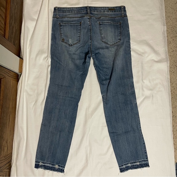 Kut from the Kloth Reese Ankle Straight Leg Distressed Jeans - Picture 2 of 5